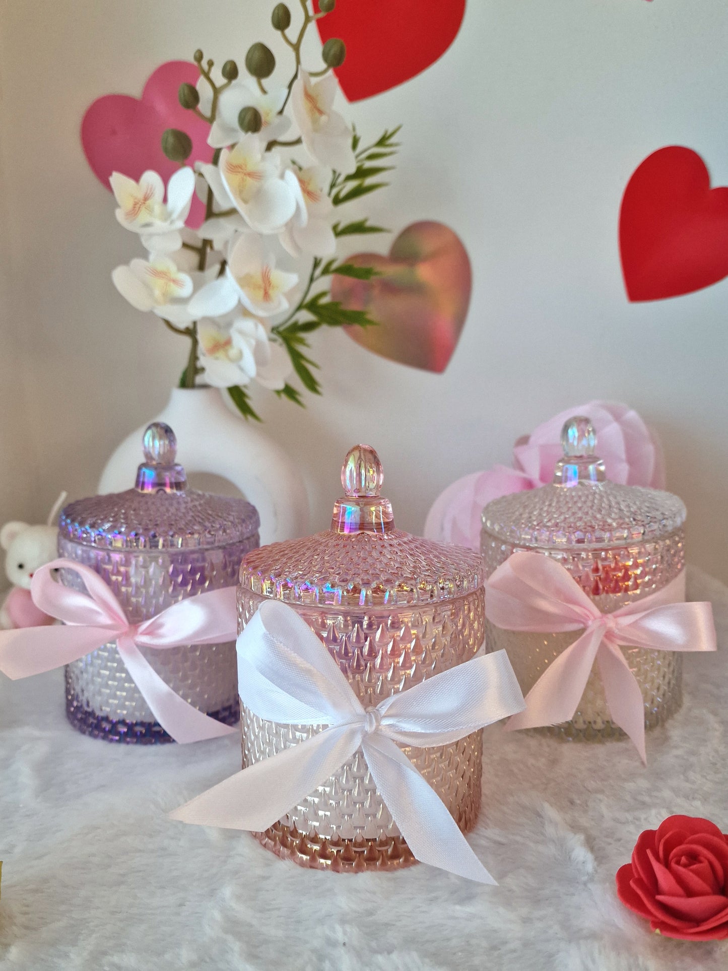 Lilac Velvet Hearts