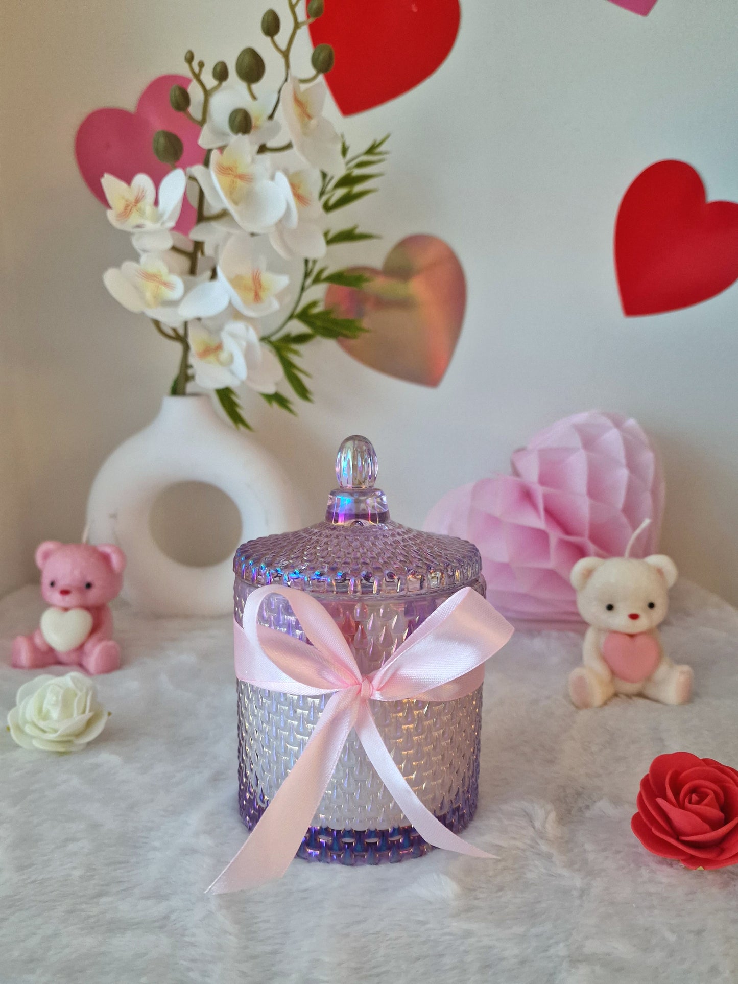 Lilac Velvet Hearts